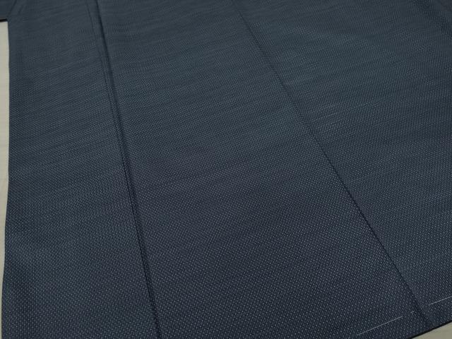 平和屋着物●男性　本場大島紬　アンサンブル　薩摩隼人　変わり格子　丸宮織物謹製　証紙付き　正絹　逸品　未使用　AAAY7375ck