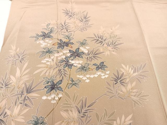 平和屋着物●訪問着 友禅 作家物 枝花文 正絹 逸品 AAAY7931ph