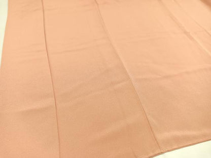 平和屋着物●上質な色無地　赤香色　正絹　逸品　未使用　AAAY7932ph