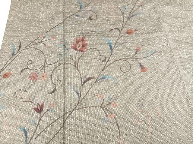 平和屋着物●本場染大島紬 更紗唐草文 正絹 逸品 AAAY7937ph