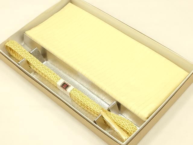 平和屋着物＊夏物 和装小物 帯締め・帯揚げセット レース組 花地紋 逸品 未使用 AAAY8007ay