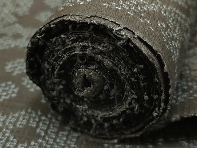 平和屋着物＊夏物　石川県指定無形文化財　能登上布　本麻手織上布　反物　幾何学模様　谷三郎謹製　着尺　逸品　未使用　AAAY8067ay