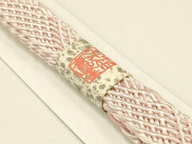 平和屋着物＊夏物 和装小物 上質な帯締め レース組 平組 正絹 逸品 未使用 AAAY8159ay