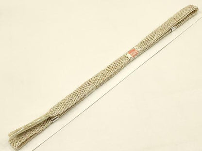平和屋着物＊夏物 和装小物 上質な帯締め レース組 平組 金糸 正絹 逸品 未使用 AAAY8161ay