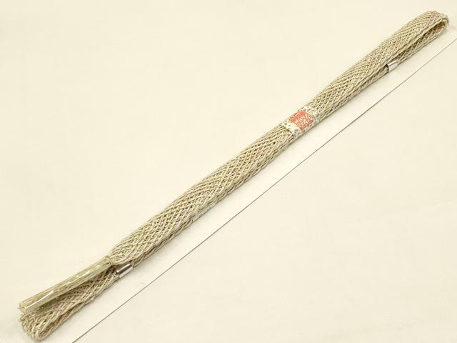 平和屋着物＊夏物 和装小物 上質な帯締め レース組 平組 金糸 正絹 逸品 未使用 AAAY8161ay