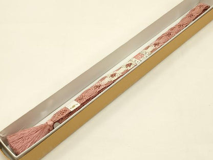 平和屋着物＊夏物　和装小物　上質な帯締め　レース組　平組　正絹　逸品　未使用　AAAY8162ay