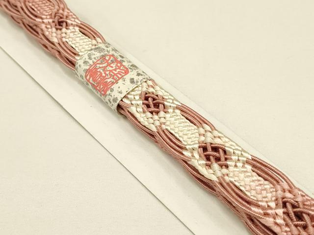 平和屋着物＊夏物　和装小物　上質な帯締め　レース組　平組　正絹　逸品　未使用　AAAY8162ay