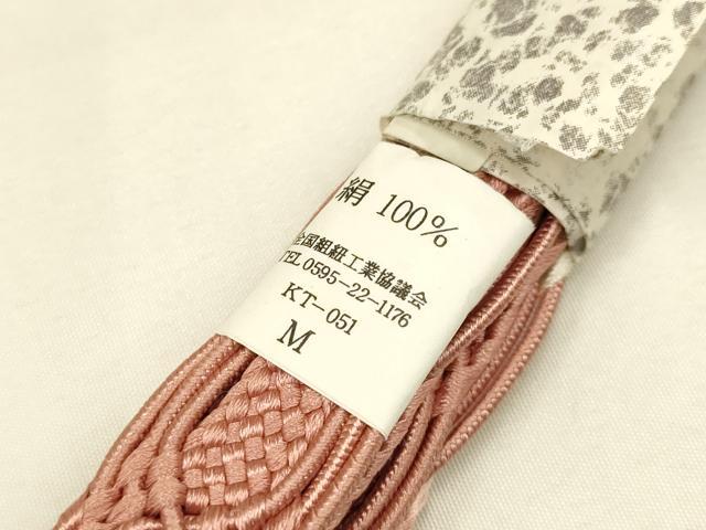 平和屋着物＊夏物　和装小物　上質な帯締め　レース組　平組　正絹　逸品　未使用　AAAY8162ay