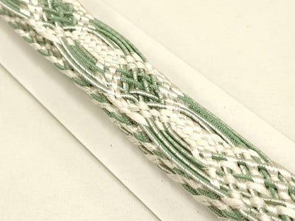 平和屋着物＊夏物　和装小物　上質な帯締め　レース組　平組　銀糸　逸品　未使用　AAAY8163ay