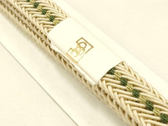 平和屋着物＊夏物 和装小物 上質な帯締め レース組 平組 逸品 未使用 AAAY8164ay