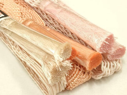 平和屋着物＊夏物　和装小物　上質な帯締め3本セット　レース組　平組　正絹　逸品　未使用　AAAY8168ay