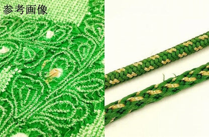 平和屋着物●和装小物　振袖用帯締め・帯揚げセット　総絞り　金糸　銀彩　撚り房　逸品　AAAY8173ay