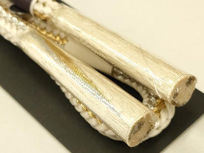 平和屋着物●和装小物　帯締め・帯揚げセット　礼装用　松　金銀糸　正絹　逸品　未使用　AAAY8174ay