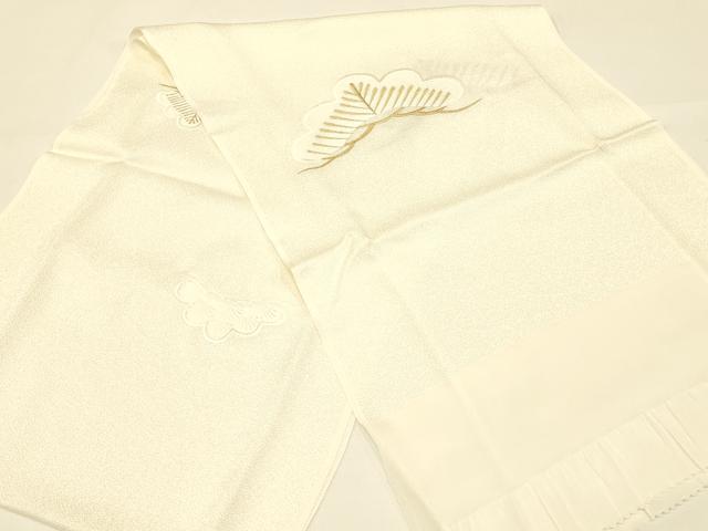 平和屋着物●和装小物　帯締め・帯揚げセット　礼装用　松　金銀糸　正絹　逸品　未使用　AAAY8174ay