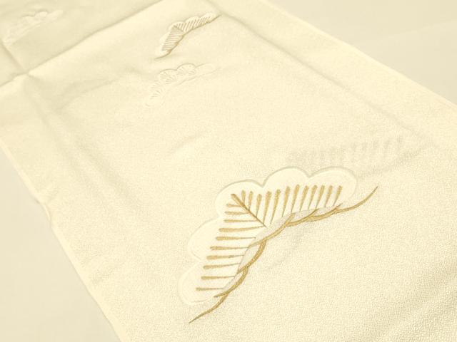 平和屋着物●和装小物　帯締め・帯揚げセット　礼装用　松　金銀糸　正絹　逸品　未使用　AAAY8174ay