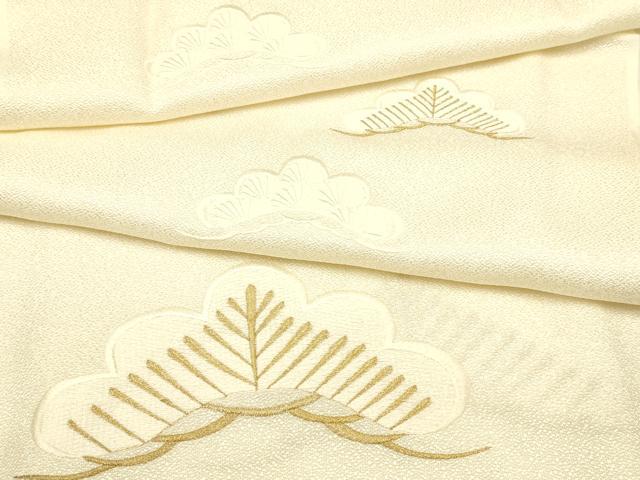 平和屋着物●和装小物　帯締め・帯揚げセット　礼装用　松　金銀糸　正絹　逸品　未使用　AAAY8174ay