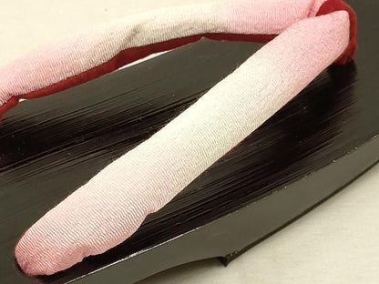 平和屋着物＊夏物　和装小物　籠巾着・下駄セット　浴衣　七宝　暈し　逸品　未使用　AAAY8177ay