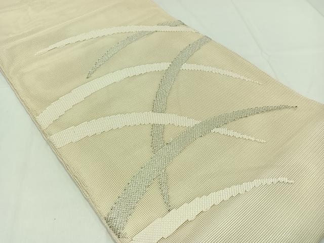 平和屋着物＊夏物　太鼓柄　本袋帯　芝文　銀彩　正絹　逸品　AAAY8252jh