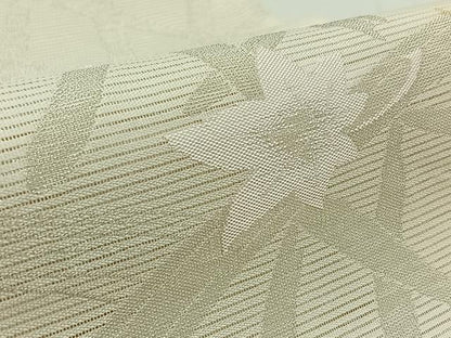 平和屋着物＊夏物　六通柄袋帯　籬流水文　銀糸　正絹　逸品　AAAY8269jh