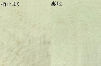 平和屋着物＊夏物　六通柄袋帯　露芝文　銀糸　正絹　逸品　AAAY8285jh
