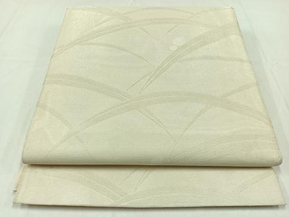 平和屋着物＊夏物 六通柄袋帯 露芝文 銀糸 正絹 逸品 AAAY8289jh