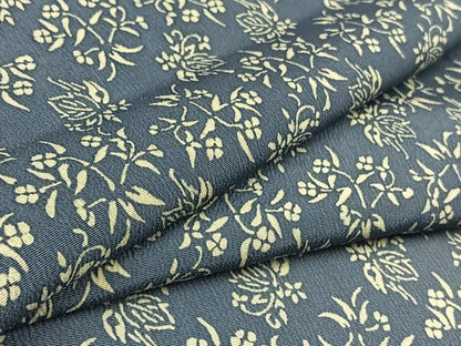 平和屋着物▽上質な小紋 単衣 草花文 正絹 逸品 AAAY8307jh