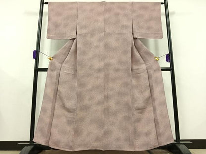 平和屋着物▽上質な小紋 単衣 霞文 鬼しぼ縮緬 正絹 逸品 未使用 AAAY8318jh