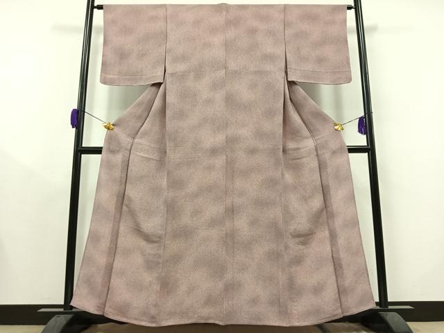 平和屋着物▽上質な小紋 単衣 霞文 鬼しぼ縮緬 正絹 逸品 未使用 AAAY8318jh