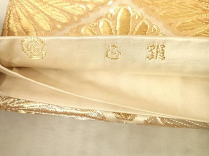 平和屋着物◎六通柄袋帯　花菱文　金銀糸　正絹　逸品　AAAY8420yx