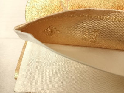 平和屋着物◎全通柄袋帯　箔散らし文　金糸　正絹　逸品　AAAY8474yx