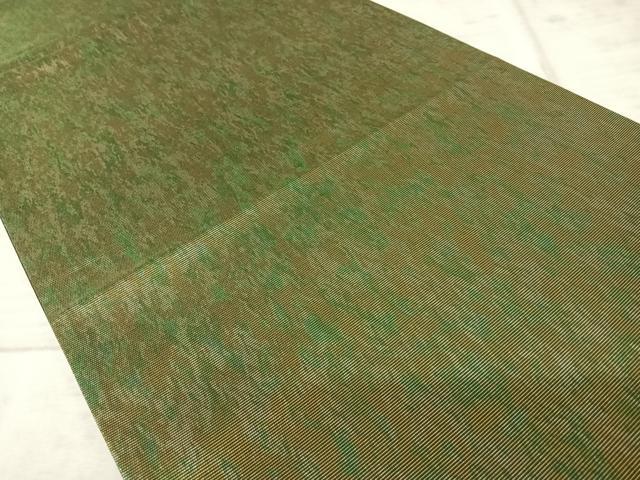 平和屋着物◎六通柄袋帯　霞文　引箔　正絹　逸品　AAAY8484yx