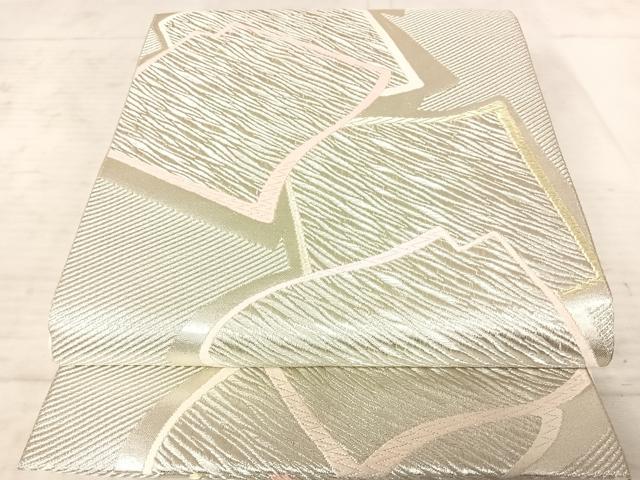 平和屋着物◎六通柄袋帯　唐織　色紙重ね文　金銀糸　正絹　逸品　AAAY8543yx