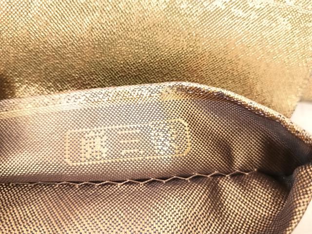 平和屋着物◎佐賀錦　六通柄袋帯　霞文　金糸　正絹　逸品　AAAY8567yx
