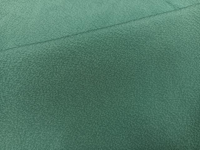 平和屋着物●上質な色無地　京舞草木　青碧色　正絹　逸品　AAAY8608ph