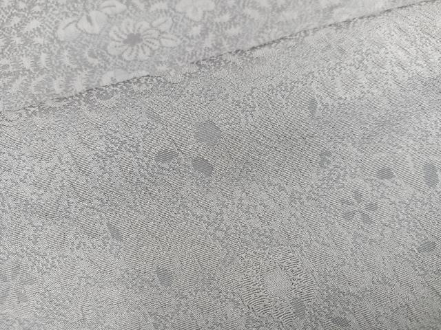 平和屋着物●上質な色無地　辻が花地紋　暁鼠色　正絹　逸品　AAAY8609ph
