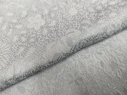 平和屋着物●上質な色無地　辻が花地紋　暁鼠色　正絹　逸品　AAAY8609ph
