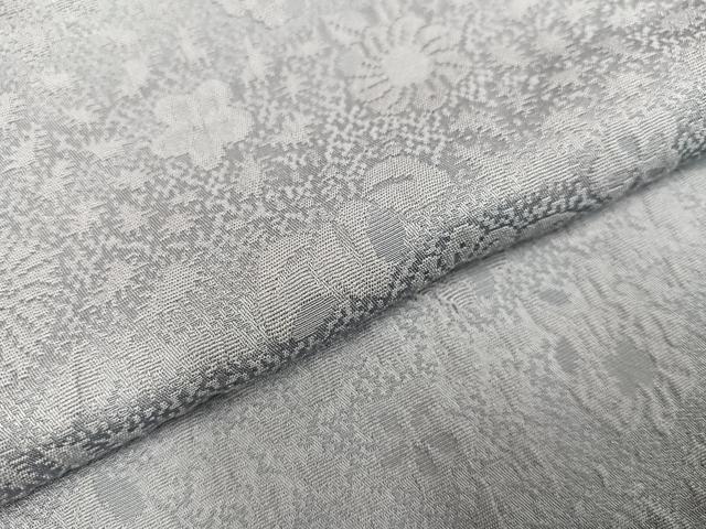 平和屋着物●上質な色無地　辻が花地紋　暁鼠色　正絹　逸品　AAAY8609ph