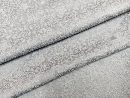 平和屋着物●上質な色無地　辻が花地紋　暁鼠色　正絹　逸品　AAAY8609ph