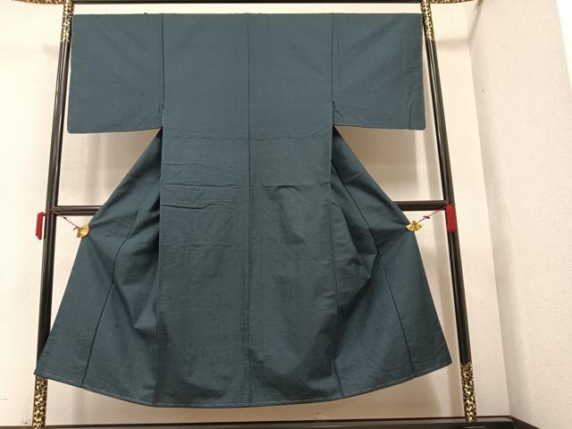 平和屋着物●男性 お召 亀甲柄 正絹 逸品 未使用 AAAY8634ph