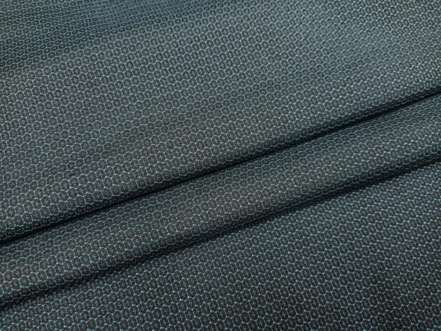 平和屋着物●男性 お召 亀甲柄 正絹 逸品 未使用 AAAY8634ph