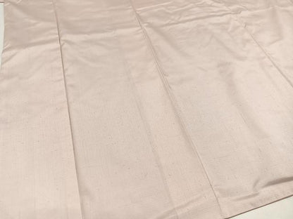 平和屋着物●結城紬　色無地　灰桜色　鈴乃屋扱い　正絹　逸品　AAAY8640ph