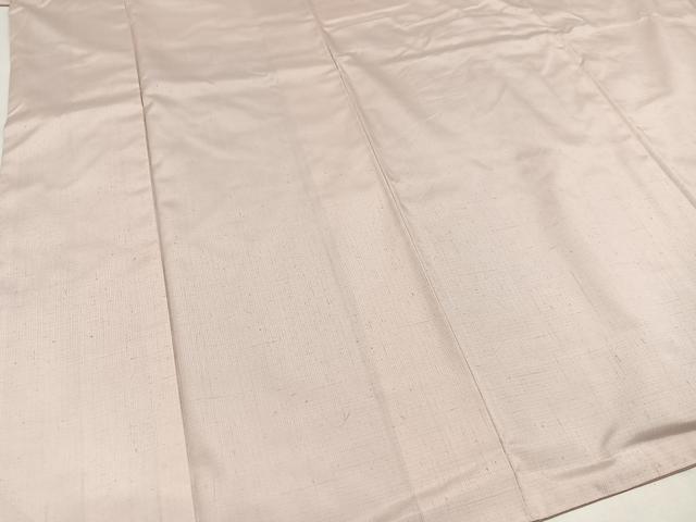 平和屋着物●結城紬　色無地　灰桜色　鈴乃屋扱い　正絹　逸品　AAAY8640ph