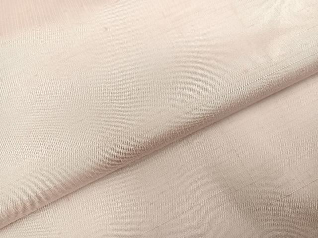 平和屋着物●結城紬　色無地　灰桜色　鈴乃屋扱い　正絹　逸品　AAAY8640ph