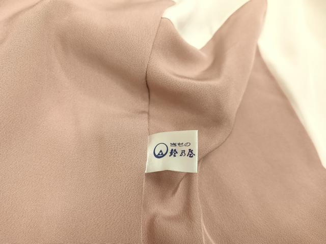 平和屋着物●結城紬　色無地　灰桜色　鈴乃屋扱い　正絹　逸品　AAAY8640ph