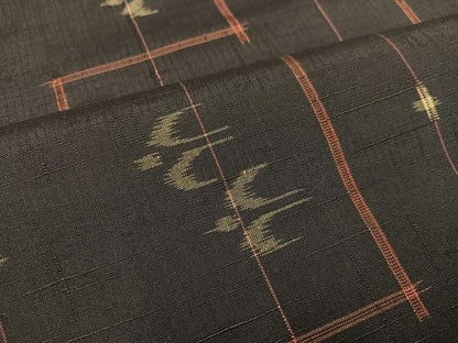 平和屋着物●上質な紬　琉球絣文様　正絹　逸品　AAAY8661ph