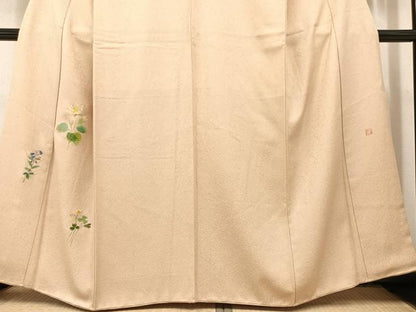 平和屋着物●豪華色留袖 京友禅 大矢博司 手描き 草花文 正絹 逸品 AAAY8680ph