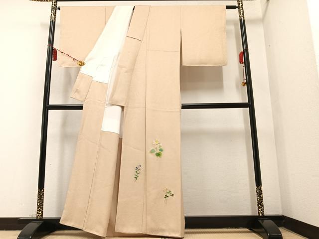 平和屋着物●豪華色留袖 京友禅 大矢博司 手描き 草花文 正絹 逸品 AAAY8680ph