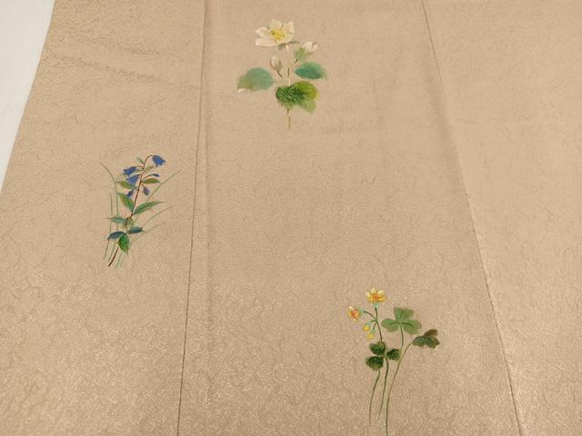 平和屋着物●豪華色留袖 京友禅 大矢博司 手描き 草花文 正絹 逸品 AAAY8680ph
