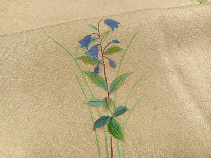 平和屋着物●豪華色留袖 京友禅 大矢博司 手描き 草花文 正絹 逸品 AAAY8680ph