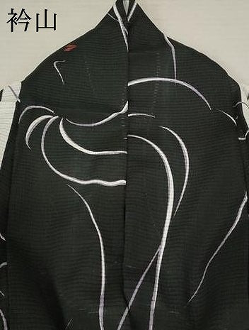 平和屋着物＊夏物 小紋 絽 人物文 洗える着物 AAAY8869st